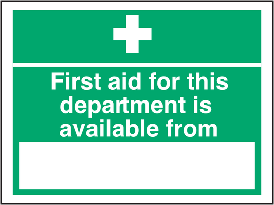 FirstAid207 First aid for this department is available from
