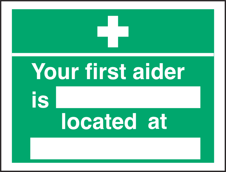 FirstAid213 Your first aider is / located at