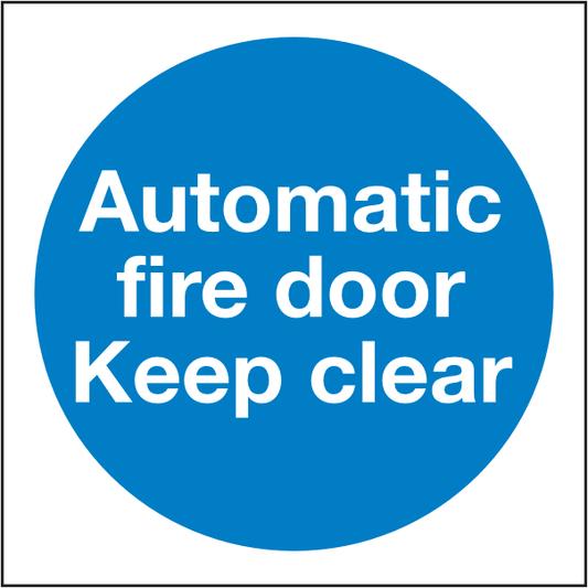 Man301 Automatic Fire Door Keep Clear