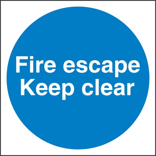 Man310 Fire Escape Keep Clear