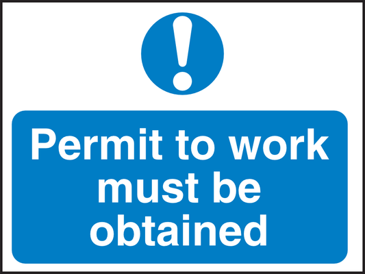 MAN328 Permit To Work Must Be Obtained